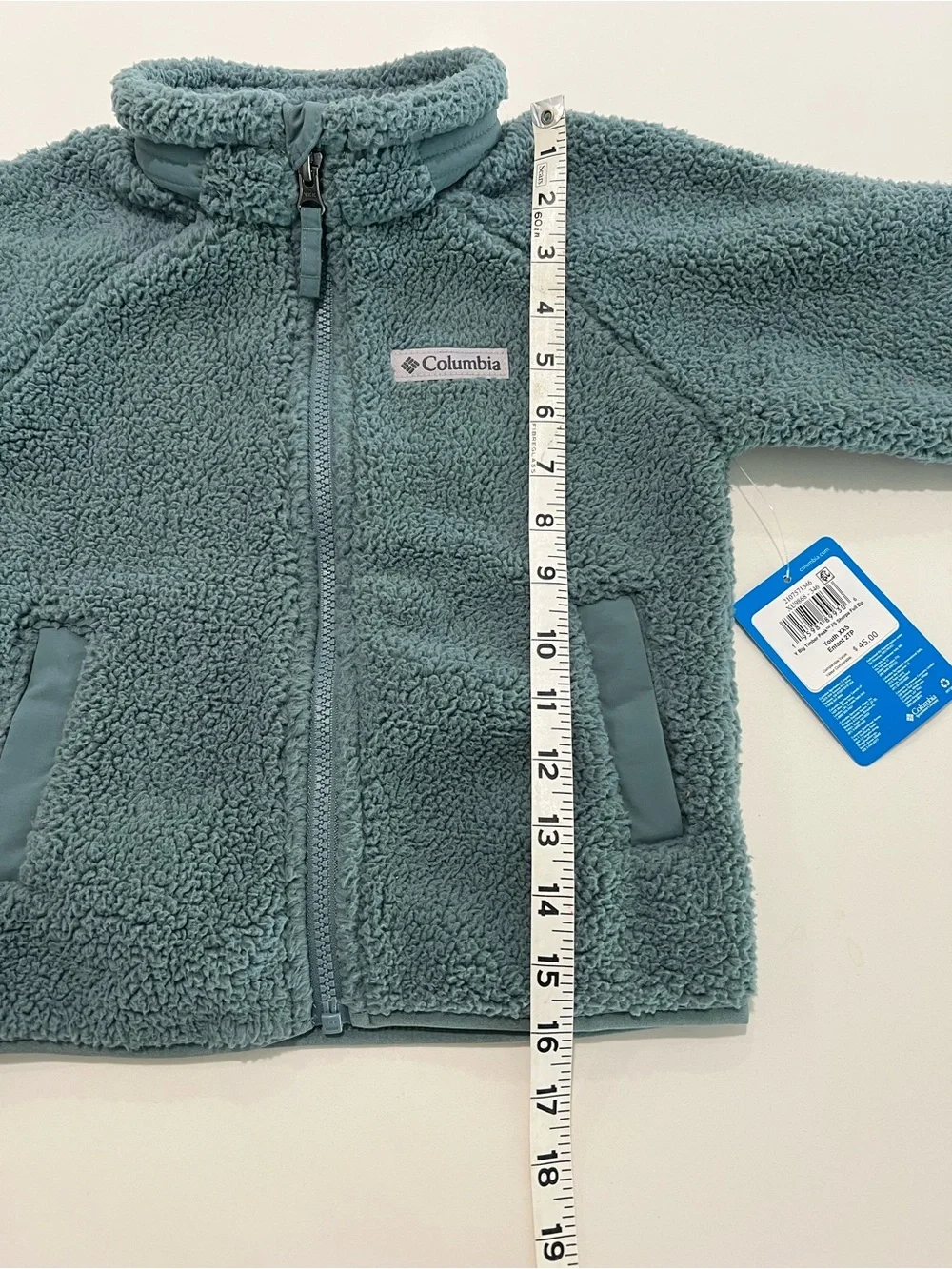 COLUMBIA • Sherpa Fleece Jacket Rugged Ridge II Green Full Zip size XXS (4/5)